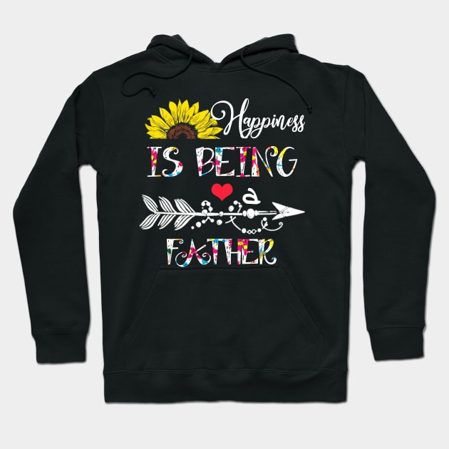 Happiness is being a father mothers day gift Hoodie by DoorTees